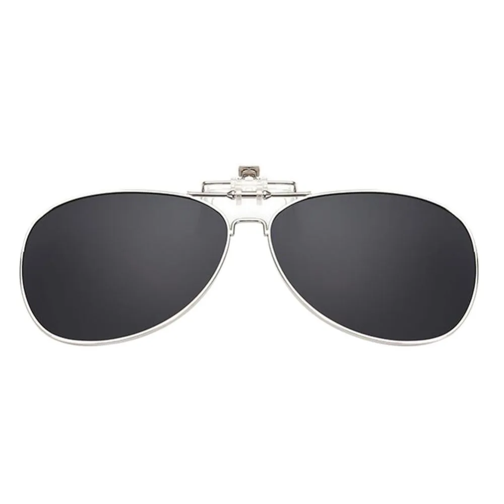 Buy New Polarized UV400 Resin Lenses Mirrors Metal Frame Flip up Glasses Clip