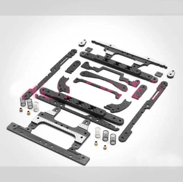 

MS Chassis Upgrade Parts Set for 1/32 Scale Tamiya Mini 4WD Racing Car Model with Spring Front/Rear Roller Stay Lifting Rack