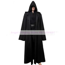 Star Wars Cosplay Costume Jedi Super Deluxe Hoody Robe Adult Warrior Costume free shipping