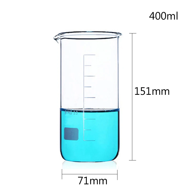 LINYEYUE 400 мл стеклянный шейкер высокий боросиликатное стекло высокая температура измерение сопротивления чашки химическая лаборатория оборудование