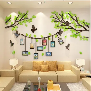 

3D stereo acrylic wall sticker photo living room TV background wall decoration bedroom warm wall stickers