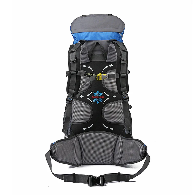 Hiking Camping Backpack Outdoor Bags Large Capacity Waterproof Climbing Bag Men Women Sports Travel Backpack Rucksack 65L 457A