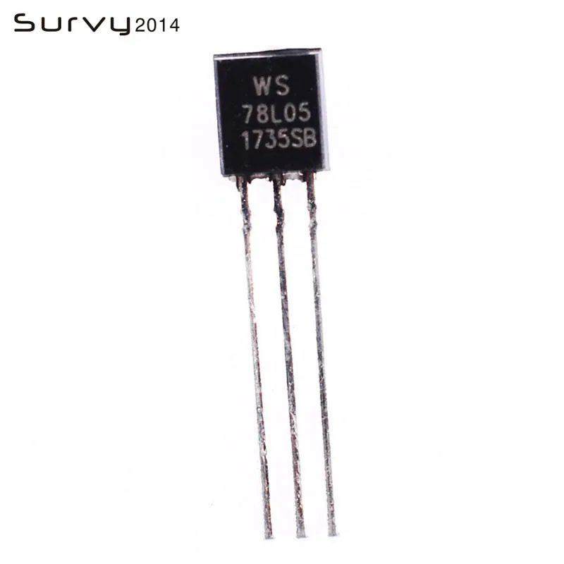 

100pcs 78L05 TO-92 WS78L05 TO92 5V 100mA 0.1A Voltage Regulator