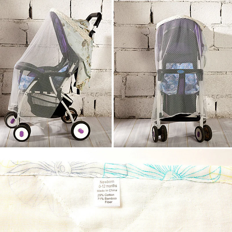 Mosquito Net For Baby Stroller Nursing Cover Multifunctional Breastfeeding Cover Newborn Baby Nurse Cape Nursing Cloth 2 Layers