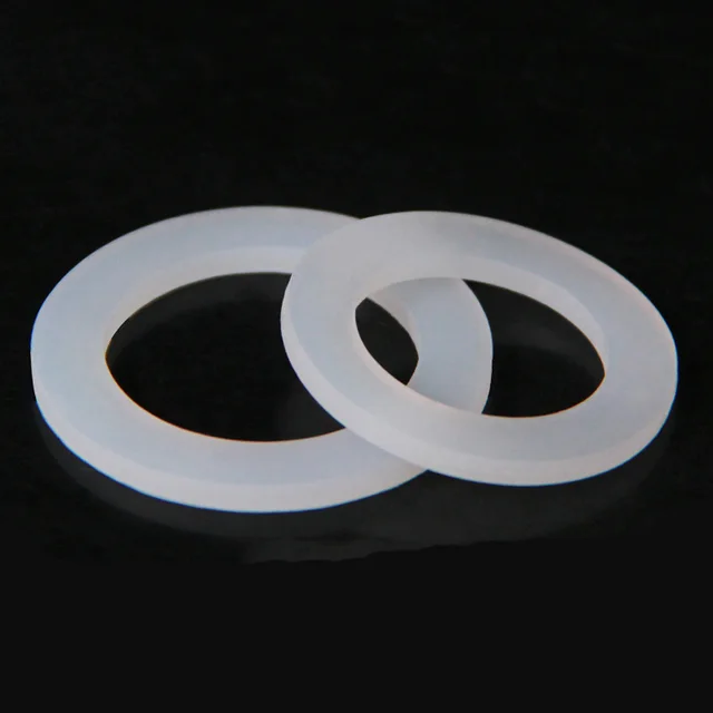 10 PCS DN8/10/15/20/25/32/40 Silicone Gasket Flat Sealing Washer Spacer