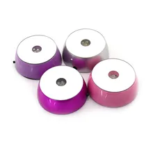 3 светодиода светящаяся основа световое стекло прозрачные предметы дисплей Лазерная красочная круглая стойка база для коктейля