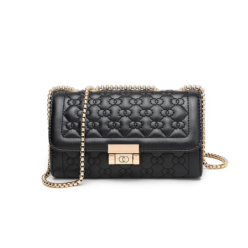 

Famous Brand 2019 pu Leather Women Messenger Bag Fashion Chain Lady Small Shoulder Thread clutch Crossbody Bag Bolsas Feminina