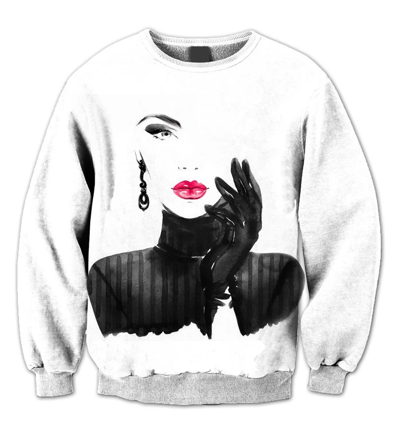 

REAL American US SIZE Style High Fashion Womxn 3D Sublimation Print Plus size Crewneck Sweatshirt with Big sizes 3XL 4xl 5xl 6xl