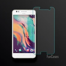 Protector de pantalla para HTC Desire 10 vidrio templado 2.5d borde curvado frente Películas para HTC Desire 10 cobertura completa 0.26mm