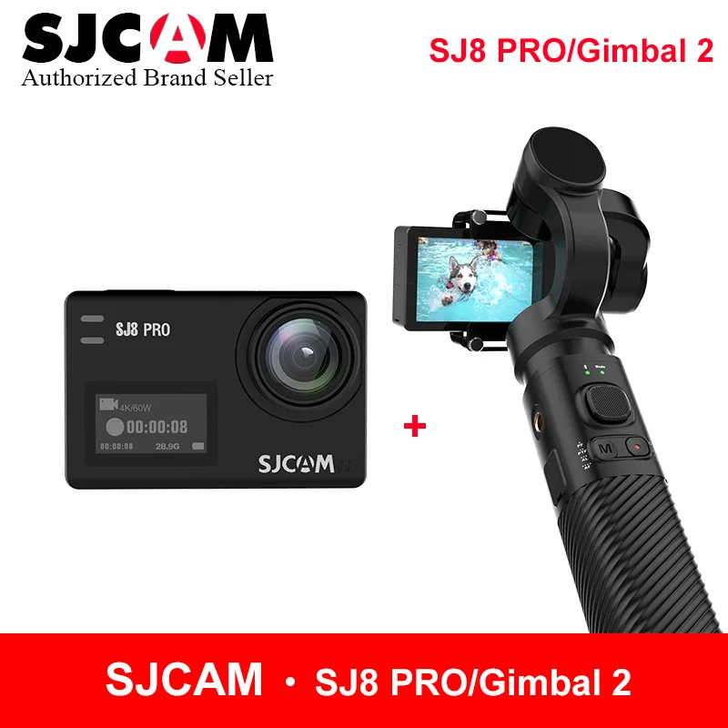 

SJCAM Accessory SJCAM SJ8 PRo Series SJ7 STAR SJ6 legend Handheld 3-Axis Gimbal 2 Stabilizer for sjcam sj8 pro yi 4k action cam