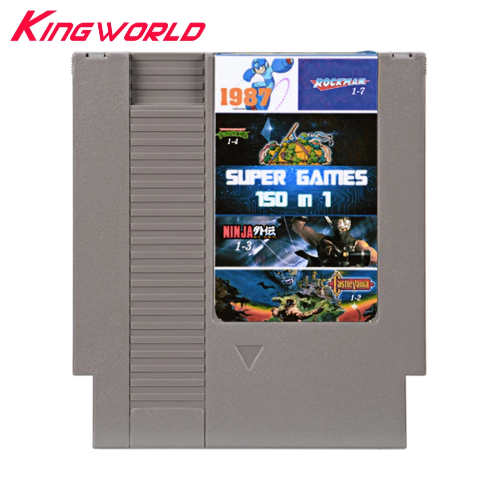 High quality 150 in 1 Game Cartridge For NES 72 Pins 8 bit with Free