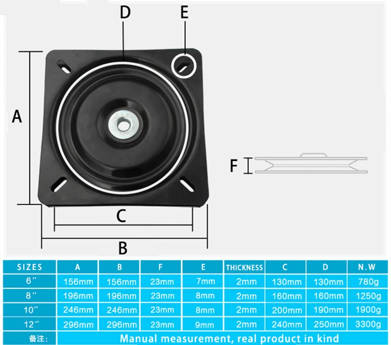 Полный мяч поворотный стул поворотный стол подшипниковая поворотная пластина Lazy Susan! Отлично подходит для механических проектов мебельная петля