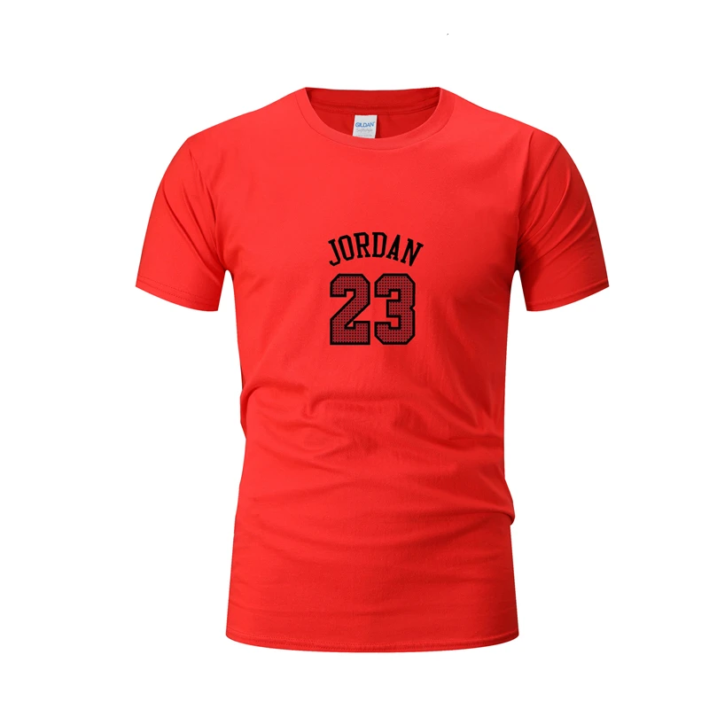 

Sports men's basketball football short-sleeved shirt men's cotton brand men's summer sportswear various colors 23 clothing men
