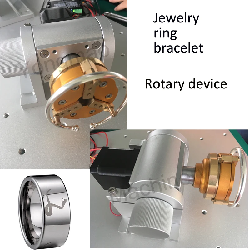 20W cnc fiber laser marking machine for jewelry ring bracelet marking