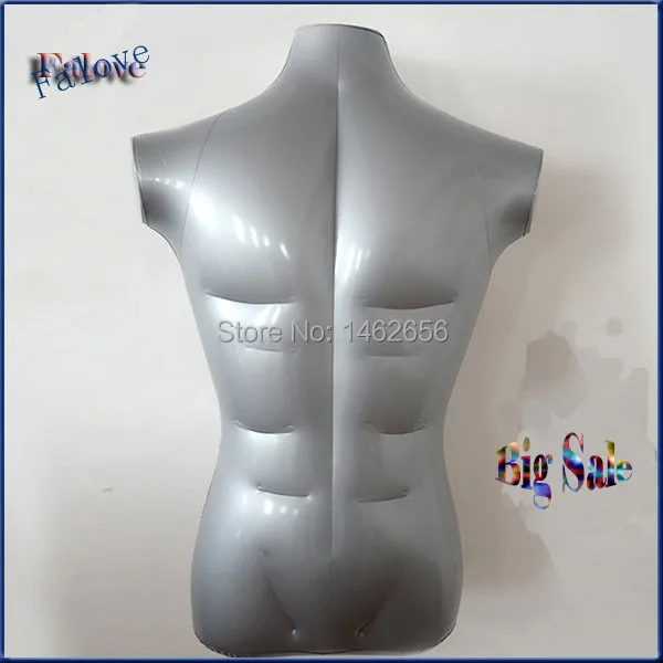 

Free Shipping!! Inflatable Mannequin Bust Model Dress Clothes Underwear Male Inflatable Bust Mannequin Dummies Torso Model