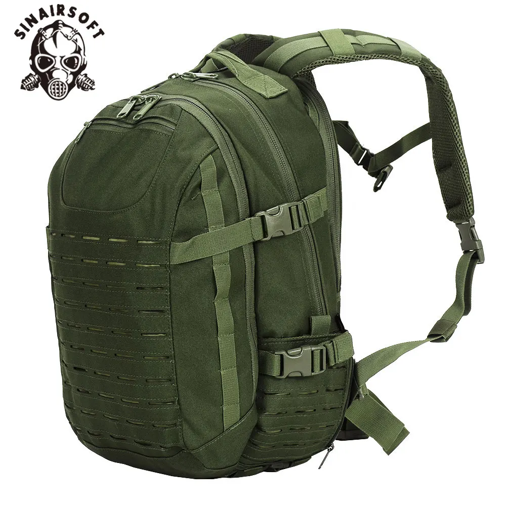 

SINAIRSOFT Military Tactical Dragon Egg Backpack 25L Laser Cut Multi-purpose 15 Inches laptop Rucksack Fishing Camping Bag