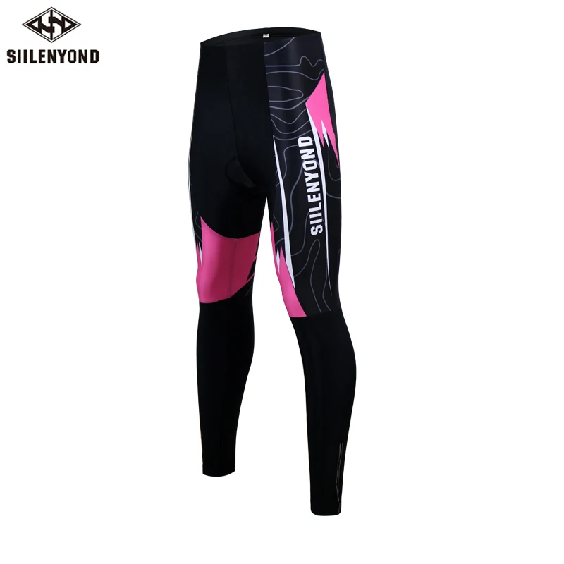 

Siilenyond Women Cycling Pants With Anti Slip 3D Gel Padded MTB Bike Cycling Tights Shockproof Autumn Bicycle Cycling Trousers