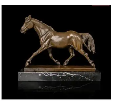 

Art Sculpture China Bronze Copper Marble Horse Craft Decoration Statue Figurine crafts copper Animals decoration bronze factory