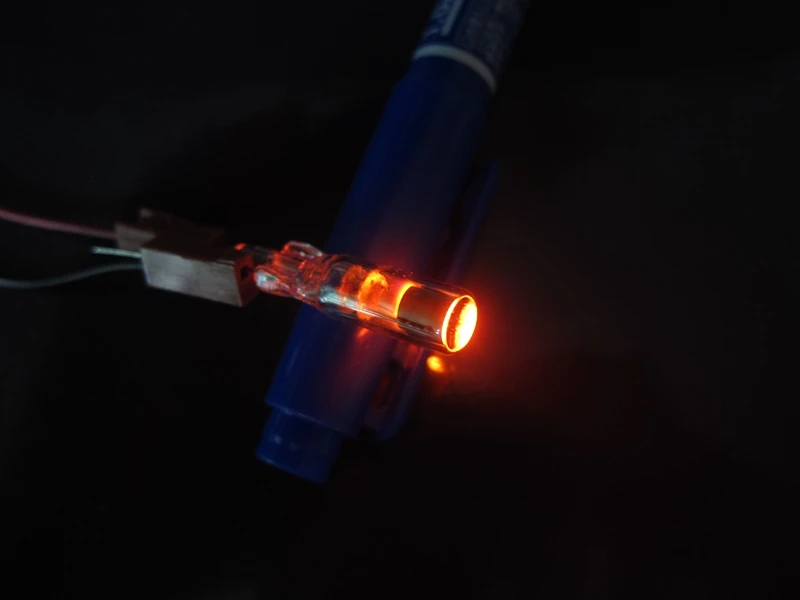 GHXAMP 1PCS New Russian INS-1 top Glow Tube neon bulb Length 29mm Electronic Accessories
