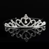 Princess Tiaras Wedding Crown Rhinestone Silver Color Headband Kid Girls Bridal Crown Party Accessiories Hair Jewelry Gift ► Photo 3/6