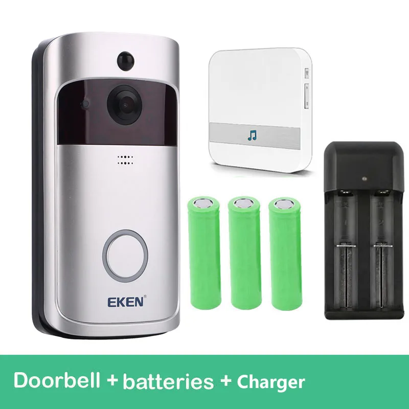 Option 4 Eken V5 смарт WiFi видео дверной звонок камера визуальный домофон с колокольчиком ночного видения IP дверной звонок беспроводная домашняя камера безопасности - Цвет: Option 4