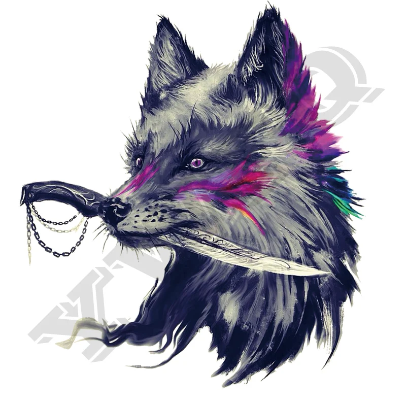 Iron On Patch Cool Fox 2018 New A-Level Washable T-Shirt Diy Decoration Easy Print By Household Irons Parches Ropa Applique 1
