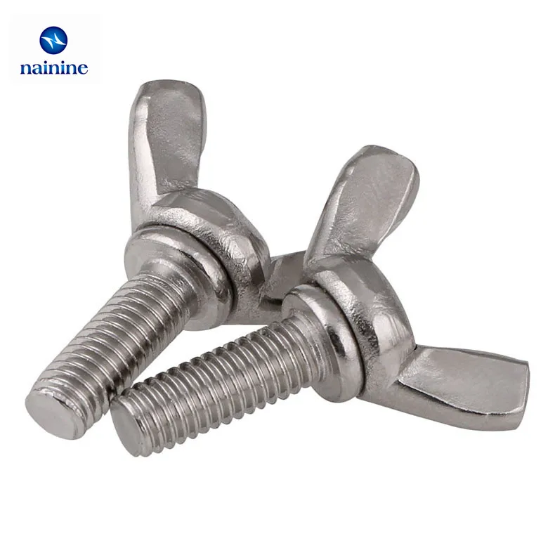 10Pcs M3 M4 M5 DIN316 Hand Tighten Screws Butterfly Bolt Wing Thumb