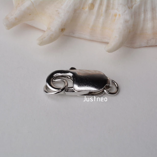 Sterling Silver Double Lobster Clasp, S925 Silver Trigger Clasps for Jewelry  Making Supplies, Lobster Claw Clasps, Bracelet Clasp 