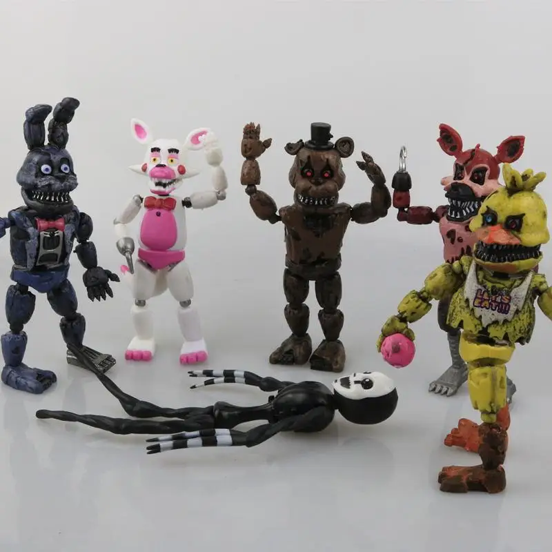 

14.5-17cm 6pcs/lot PVC Five Nights At Freddy's Action Figure FNAF Bonnie Foxy Freddy Fazbear Bear Dolls For Kids Children Toys