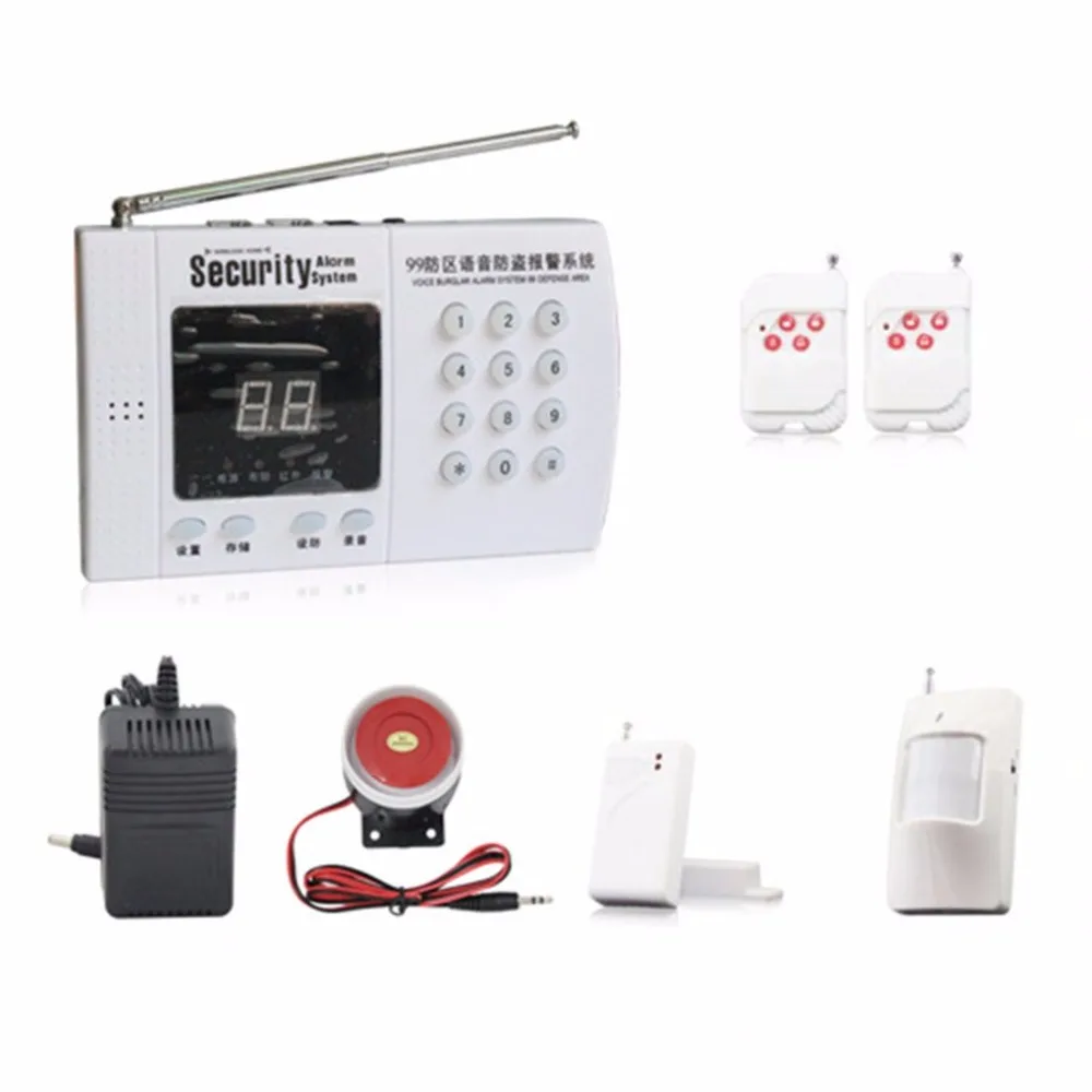 

315/433MHz Telephone Line Dialing GSM Alarm Host kits Smart Voice Anti-theft Alarm System Home Office Wireless Security Alarm