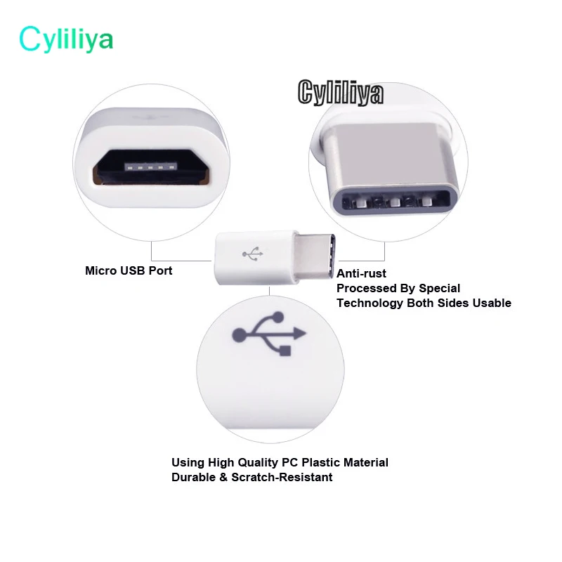 100 шт. кабель Micro USB мама к 8 pin папа от 30pin до pin/ micro usb 3 1 Тип C адаптер Коннектор для