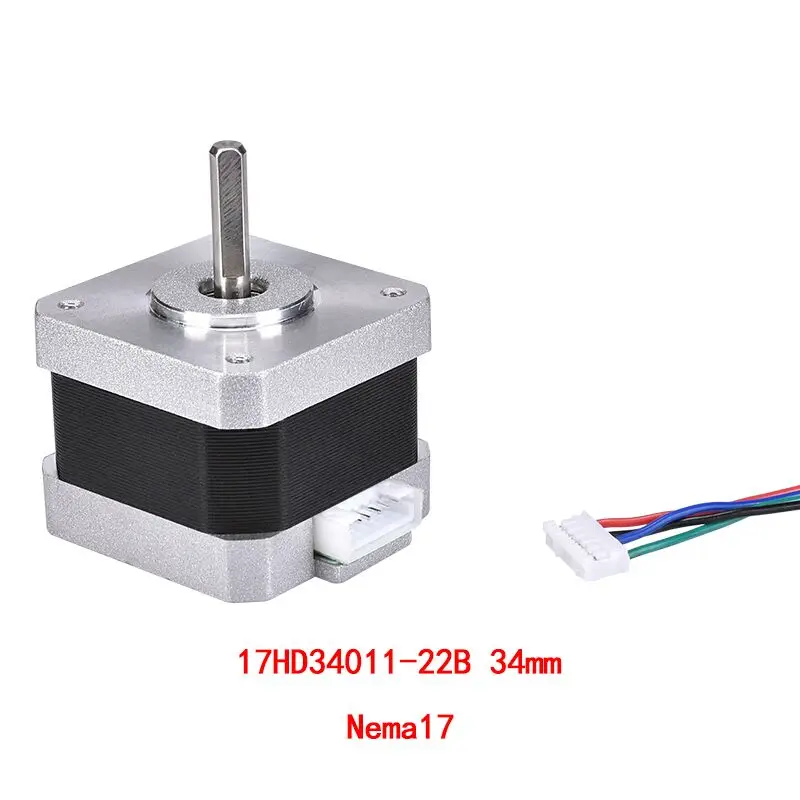 Motor de Passo Motor de 42 Cnc do Motor 1.33a para Impressora 3d para Cnc Stepper Comprimento 34mm Atual Xyz 5 Pcs Nema17