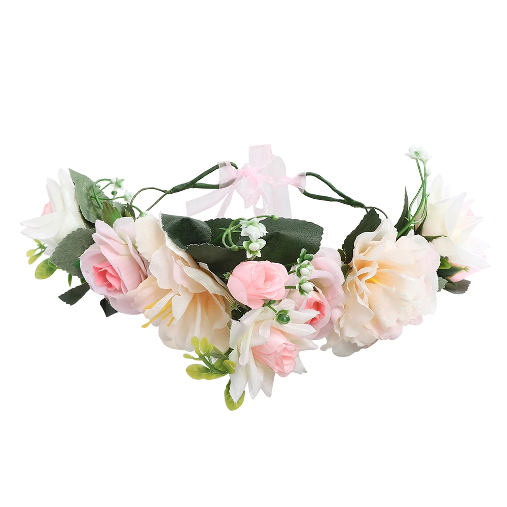 LEVAO, свадебная повязка на голову, головной убор, ткань с орнаментом, цветок, корона, праздничные свадебные аксессуары для волос, повязка на голову, цветочный венок на голову
