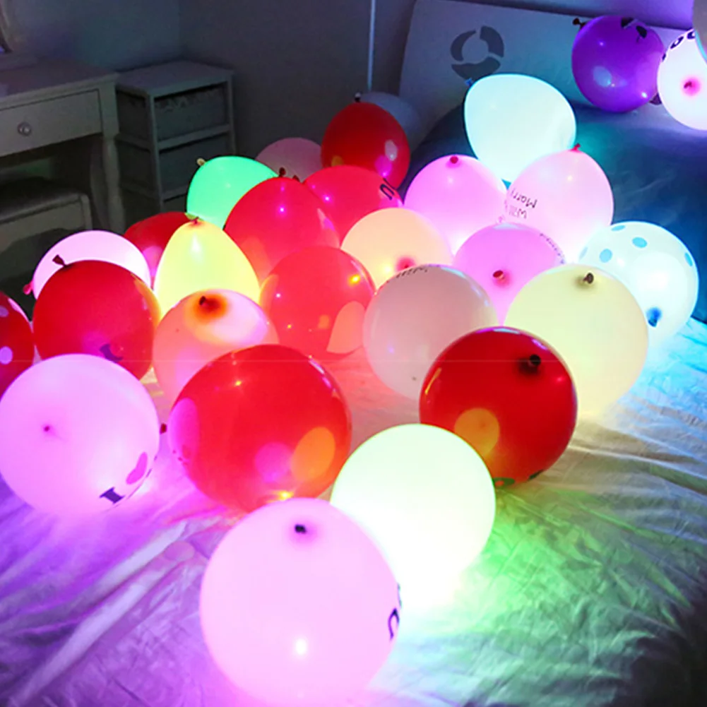 100 Pcs/lot Round Ball Led Balloon Lights Mini Flash Lamps for Lantern