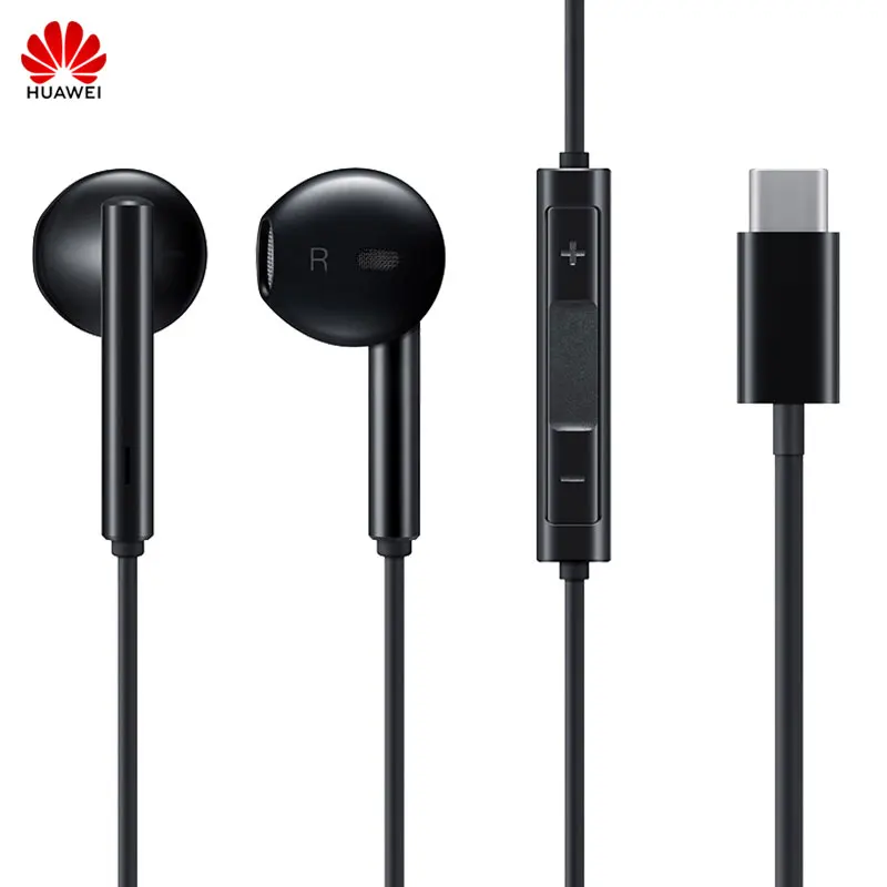 HUAWEI Original CM33 наушники USB Type C в ухо Hearphone гарнитура микрофон громкость Mate 10pro 20 X RS P20