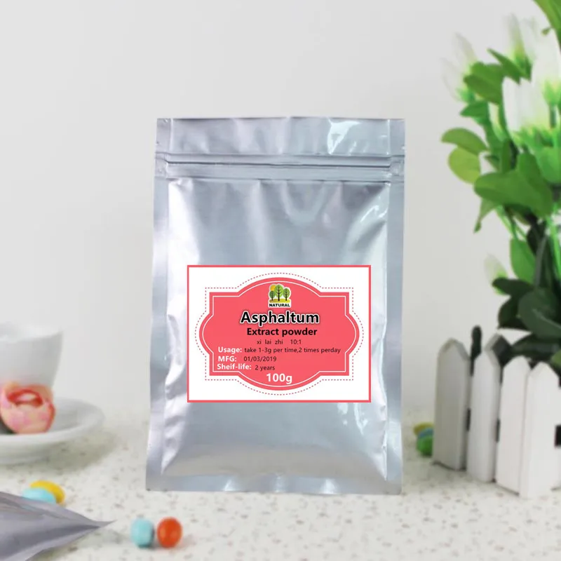 100g-1000g High-quality pure Shilajit Extract 10:1 powder,xi lai zhi,asphaltum stone,free shipping