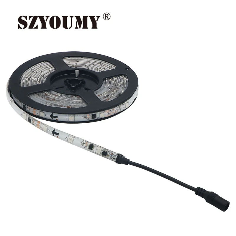 buy SZYOUMY 5m DC12V RGB Dream Magic Led Strip Waterproof 2811 IC Free Control LED Strip 5050 SMD 150LED Flexible Light 200 Meters