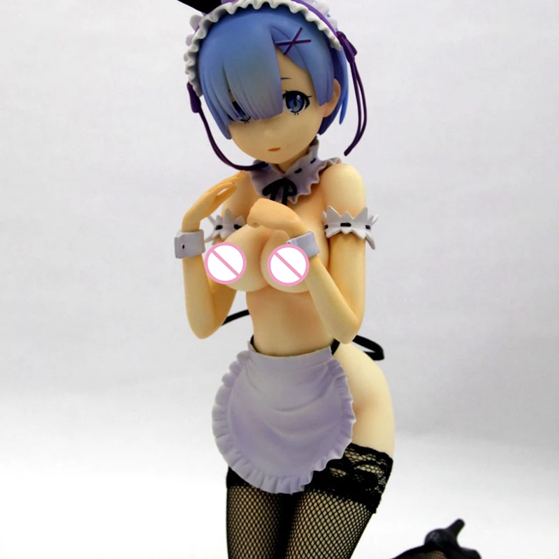 1/4 масштаб Re: жизнь в другом мире от Zero Rem Ram Bunny Ver Kneeling Ver Смола голая Коллекция аниме фигурки