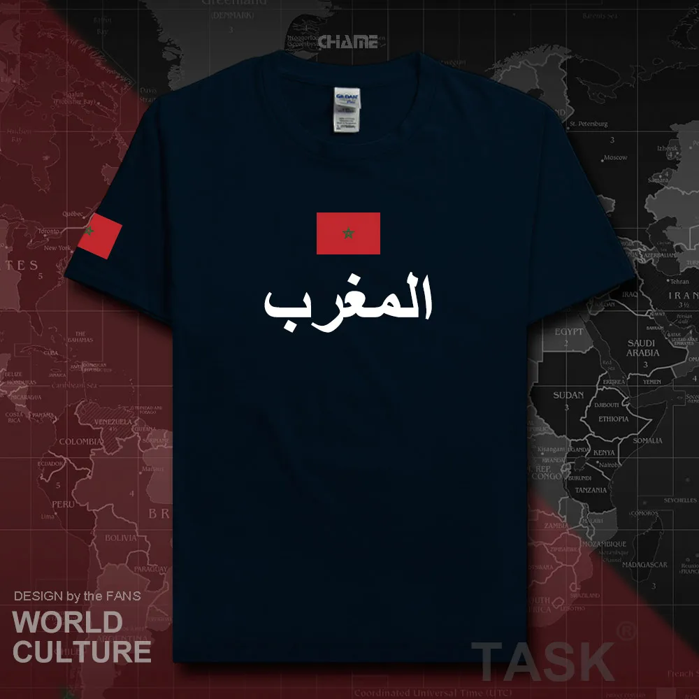 

The Western Kingdom of Morocco Moroccan mens t shirts fashion 2017 nation team cotton t-shirt sporting clothing tees country MAR