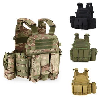 

900D Military Tactical Vest Molle Combat Assault Plate Carrier Tactical Vest Camouflage Vest Body Armor Molle Outdoor Equipment