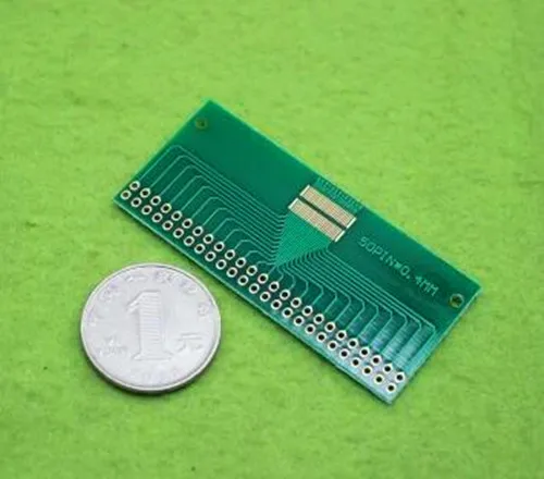 10 шт. 50pin 0.4 мм шаг двойной док-НОК, TFT ЖК-дисплей универсальный адаптер пластины/электронных компонентов