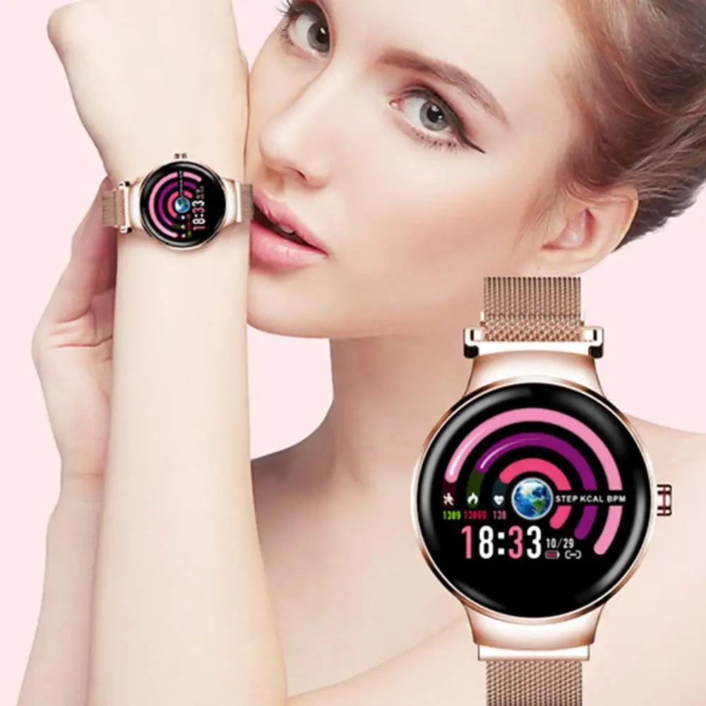

Fashion Women Smart Watch IP67 Waterproof Heart Rate Wristband Fitness Tracker Lady Smart Band Smartwatch Female Watch Gifts H5