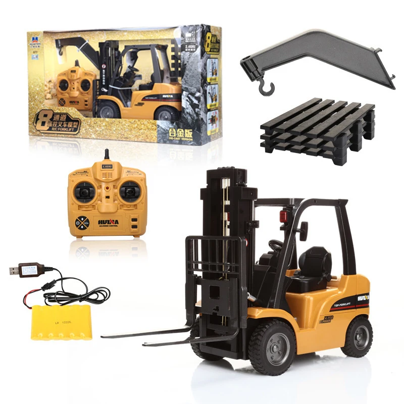 New Forklift Alloy Metal Plastic 1:10 2.4G 8CH M-Power Remote Control RC Monster Car Vehical Multi-Players Toy RC Tractor Trucks 3