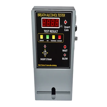 

HOT SELLING Coin-operated Breath Alcohol Tester AT809 Breath sampling time about 5 seconds continuous breath.