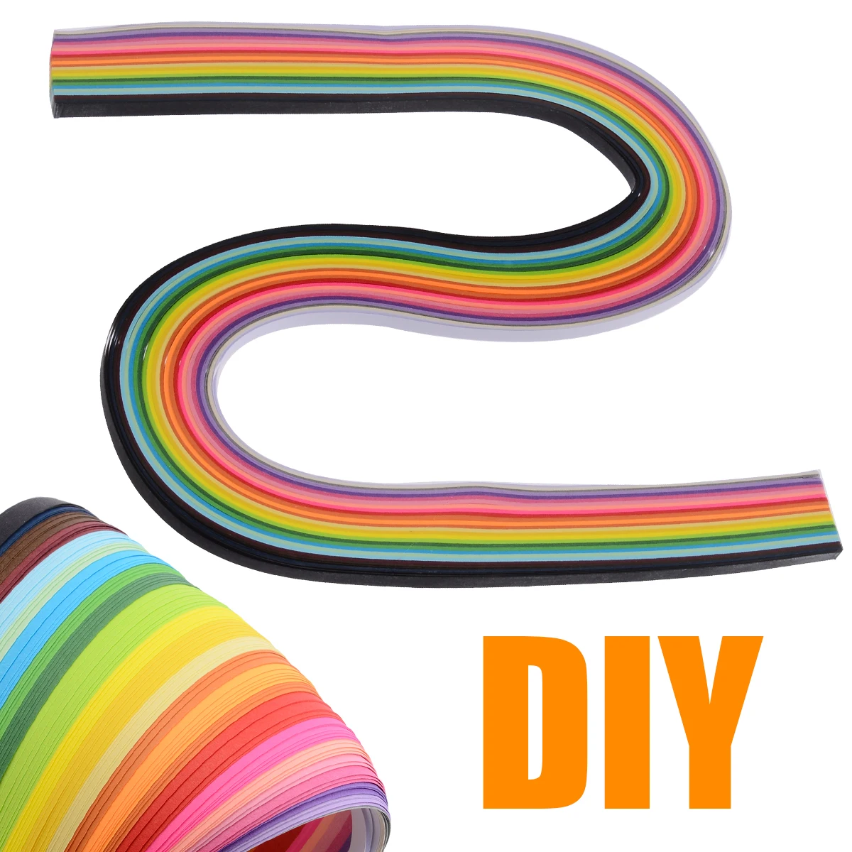 160 Strips Colorful Paper Quilling Tools 2-Sizes Rolling Papercraft DIY Craft Tool for Decorating Scrapbooks Notebook