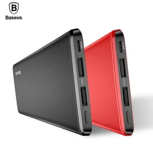 Power Bank For iPhone Xiaomi, Baseus Power Bank 10000mAh Powerbank For iPhone X 8 7 6 6s 5 Mobile Phone External Battery Charger