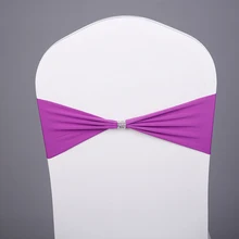 20 шт ленты из спандекса на стулья спандексовые свадебные чехлы на стулья пояс стрейч Лайкровые повязки на стул с пряжкой для вечерние украшения