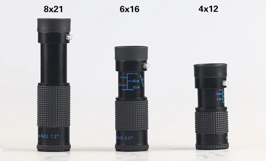 Миниатюрный портативный многофункциональный Монокуляр HD 4x1 2/6x1 6/8x21 с зумом 3