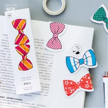 30 Закладки S/много красочных бантом японский Симпатичные Бумага Закладки Почтовые открытки Kawaii Канцтовары Подарочная Карта школьные принадлежности