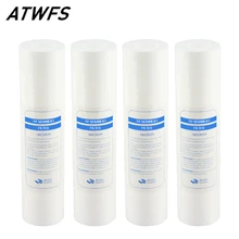 ATWFS очиститель воды 10 дюймов 4 шт. 1 микрон осадочный фильтр для воды картридж PP хлопок фильтр для воды Системы